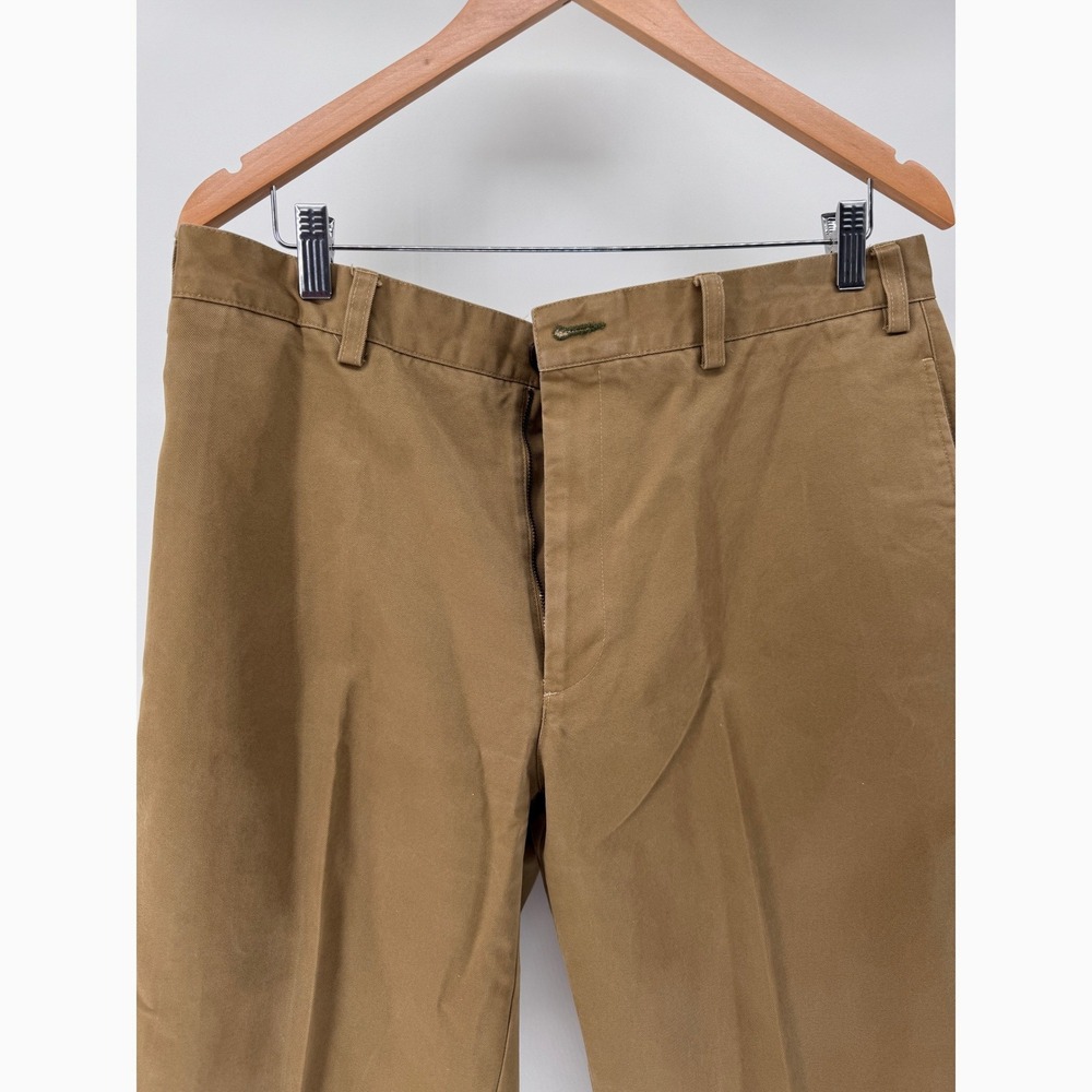 Orvis Chino Pants Mens 38 x30 Khaki Brown Cotton Straight Leg Outdoor